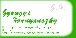 gyongyi hornyanszky business card